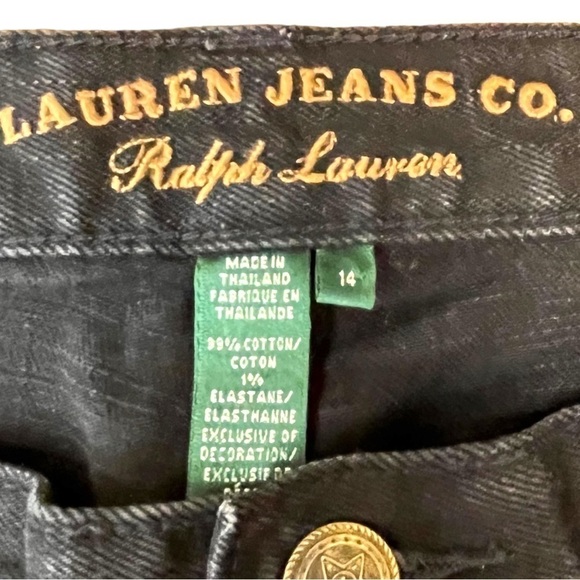 Ralph Lauren Lauren Jeans Co. Black Modern Slim Jeans - Picture 15 of 15